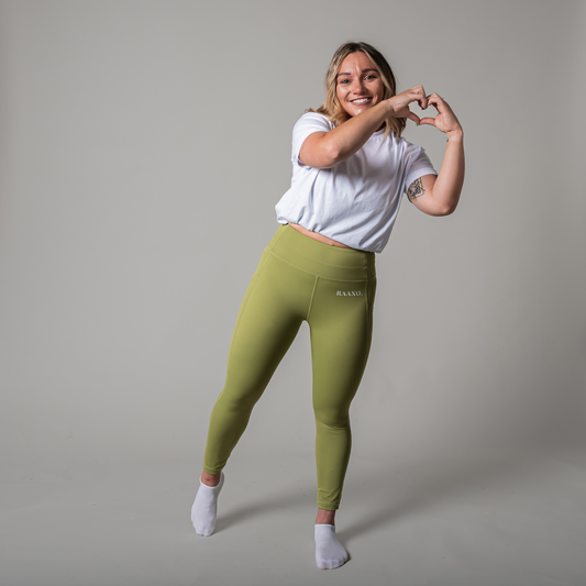 Apple Green 7/8 Leggings